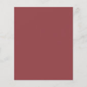 Einfaches elegantes Menü der Terra Rose Wedding (Hinten)
