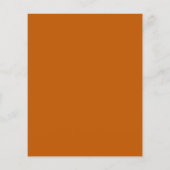 Einfaches elegantes Menü von Burnt Orange Wedding (Hinten)