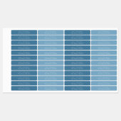 Einfaches elegantes Minimal Dusky Blue Candle Labe Etiketten (Blatt)