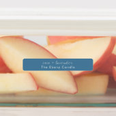 Einfaches elegantes Minimal Dusky Blue Candle Labe Etiketten (Befestigt)