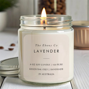 Einfaches elegantes Minimal Dusky Blush-Label Quadratischer Aufkleber