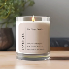 Einfaches elegantes Minimal Dusky Blush-Label Quadratischer Aufkleber