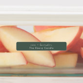 Einfaches elegantes Minimal Dusky Green Candle Lab Etiketten (Befestigt)