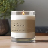 Einfaches elegantes Minimal Rustikales Candle Labe