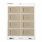 Einfaches elegantes minimales Rustikales Kraftseif (Vorne)