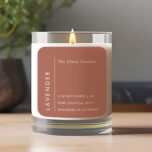 Einfaches elegantes minimales Rustikales Rostkrone Quadratischer Aufkleber