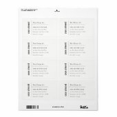 Einfaches elegantes minimales Schwarz-Weiß-Seifenl (Vorne)