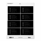 Einfaches elegantes minimales Schwarz-Weiß-Seifenl (Vorne)