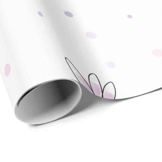 Einfaches elegantes Minimalistisches Design | Geschenkpapier (Rolleneckpunkt)