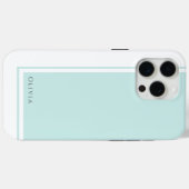 Einfaches elegantes Minimalistisches Farbblock mit Case-Mate iPhone Hülle (Rückseite (Horizontal))