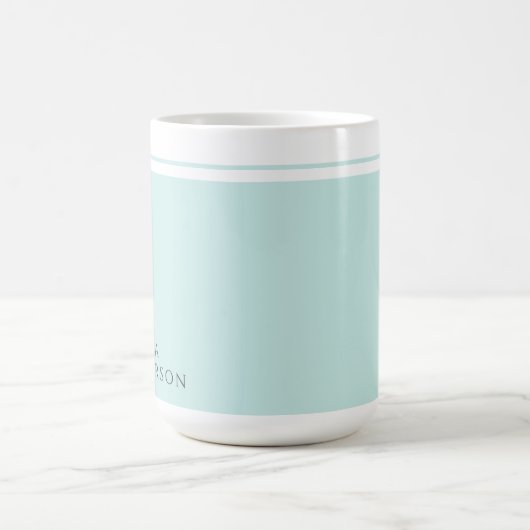 Einfaches elegantes Minimalistisches Farbblock mit Kaffeetasse (Mittel)