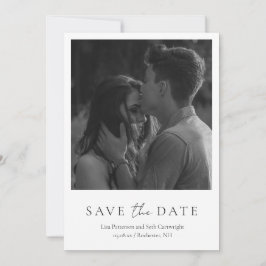 Einfaches elegantes Minimalistisches Foto Moderne  Save The Date