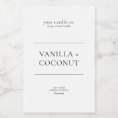 Einfaches elegantes Minimalistisches Kerzensiegel Lebensmitteletikett (Einzelnes Label)