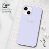 Einfaches elegantes Minimalistisches Lilac-Goldnam Case-Mate iPhone Hülle