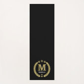 Einfaches elegantes Minimalistisches Monogramm Yogamatte (Vorderseite)