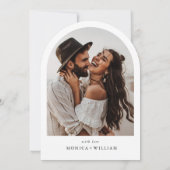 Einfaches elegantes Minimalistisches stilvolles Ho Einladung (Rückseite)