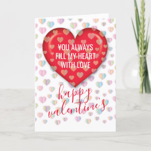 Einfaches Elegantes Minimalistisches Valentins-Des Feiertagskarte