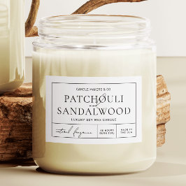 Einfaches elegantes, Minimalistisches, wassersiche Lebensmitteletikett