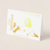 Einfaches Elegantes Modernes Foto Folienkarte (Vorderseite)