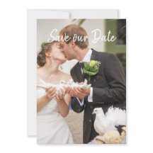 Einfaches elegantes modernes Foto Save the Date