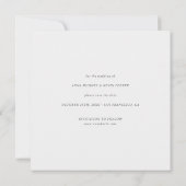 Einfaches Elegantes Modernes Foto Save The Date (Rückseite)