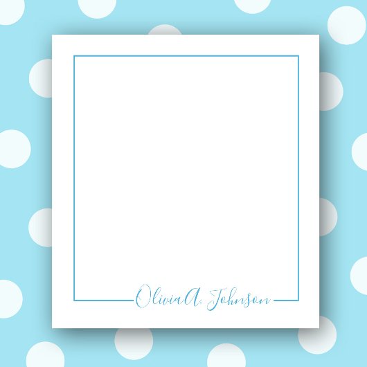 Einfaches elegantes, modernes, handgeschriebenes S Notizblock