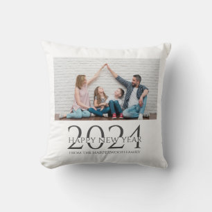 Einfaches Elegantes Modernes Happy New Year One Fo Kissen