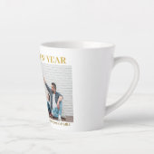 Einfaches Elegantes Modernes Happy New Year One Fo Milchtasse (Rechts)