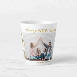 Einfaches Elegantes Modernes Happy New Year One Fo Milchtasse
