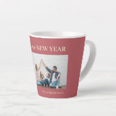 Einfaches Elegantes Modernes Happy New Year One Fo Milchtasse (Rechte Ecke)