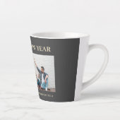 Einfaches Elegantes Modernes Happy New Year One Fo Milchtasse (Rechts)