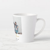 Einfaches Elegantes Modernes Happy New Year One Fo Milchtasse (Rechts)