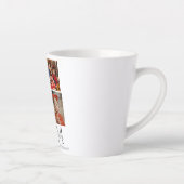 Einfaches Elegantes Modernes Happy New Year Vier F Milchtasse (Rechts)