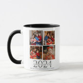 Einfaches Elegantes Modernes Happy New Year Vier F Tasse (Links)