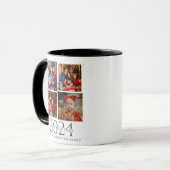 Einfaches Elegantes Modernes Happy New Year Vier F Tasse (Vorderseite Links)
