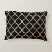 Einfaches elegantes modernes marokkanisches Muster Dekokissen (Rückseite)