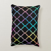 Einfaches elegantes modernes marokkanisches Muster Dekokissen (Rückseite(Vertikal))