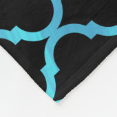 Einfaches elegantes modernes marokkanisches Muster Fleecedecke (Ecke)