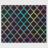 Einfaches elegantes modernes marokkanisches Muster Geschenkpapier (Flach)