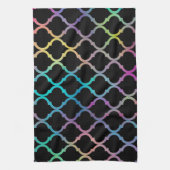 Einfaches elegantes modernes marokkanisches Muster Geschirrtuch (Vertikal)