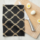 Einfaches elegantes modernes marokkanisches Muster Geschirrtuch (Viertel Falte)