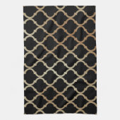 Einfaches elegantes modernes marokkanisches Muster Geschirrtuch (Vertikal)