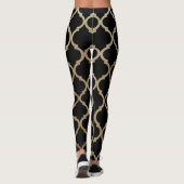 Einfaches elegantes modernes marokkanisches Muster Leggings (Rückseite)