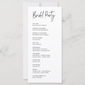 Einfaches elegantes modernes Minimalistisches Hoch (Rückseite)