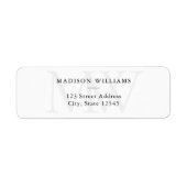 Einfaches elegantes modernes Monogramm (Vorne)