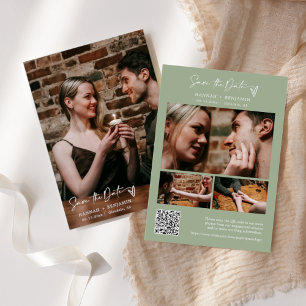 Einfaches elegantes, modernes, umweltfreundliches  save the date