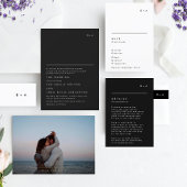 Einfaches elegantes Monogram Gold Foto Save the Da Folieneinladung