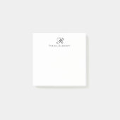 Einfaches elegantes Monogramm-Berufliches Business Post-it Klebezettel (Vorderseite)