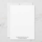 Einfaches, elegantes Multi-Foto-Hochzeit speichern Save The Date (Rückseite)