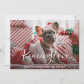 Einfaches elegantes Niedliches Foto Weihnachten (Vorderseite)